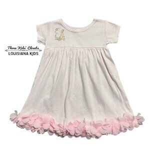 Truffles Ruffles 12-18m Pink Bunny Petals Hem Dress